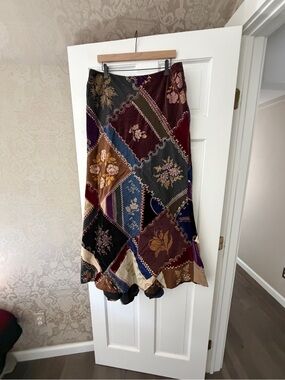 Rare vintage Ralph Lauren collection patchwork skirt 14